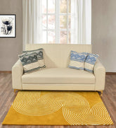 yellow rug living room